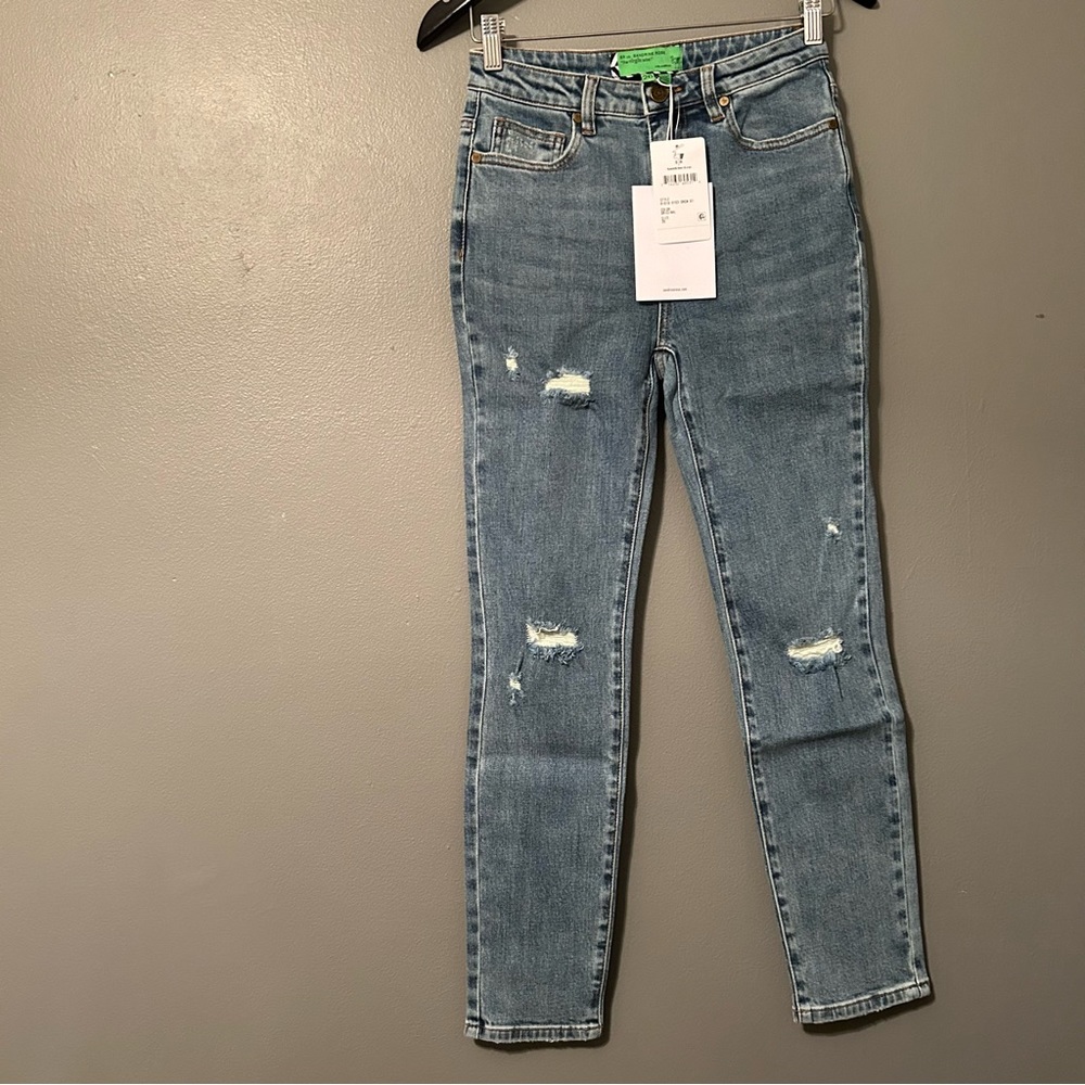 NWT Free People Sandrine Rose Sz 26 Original Wash Straight Fit Jeans!